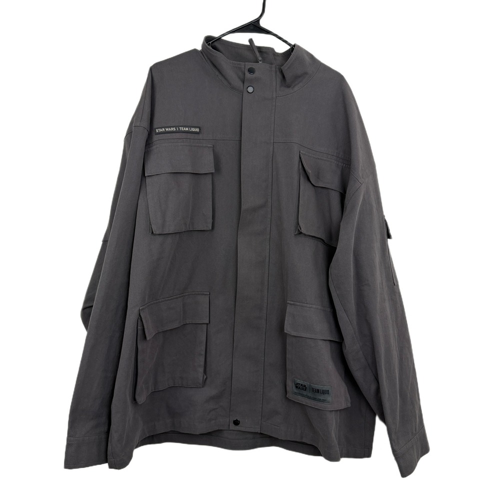 Team Liquid Star Wars Smuggler Jacket Mens 3XL Gray Full Zip Outdoors E-Sports